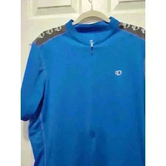 Pearl Izumi Select Cycling Jersey Size XL Blue White 1/2 Zip Select Series EUC - Picture 3 of 4
